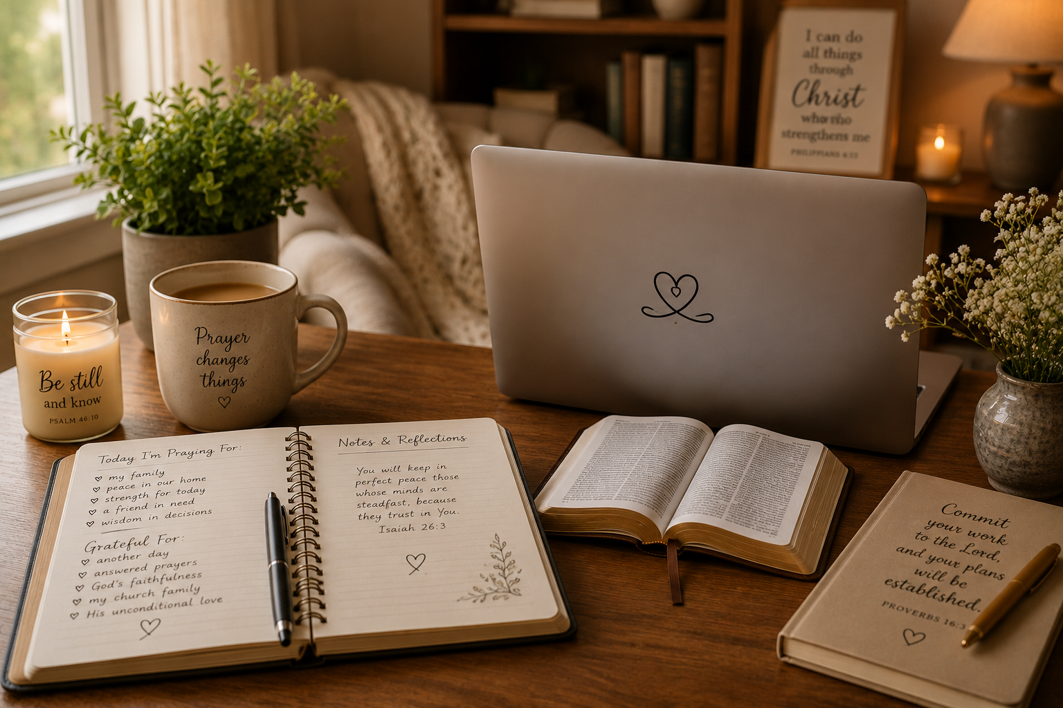Prayer Support Devotional Workspace